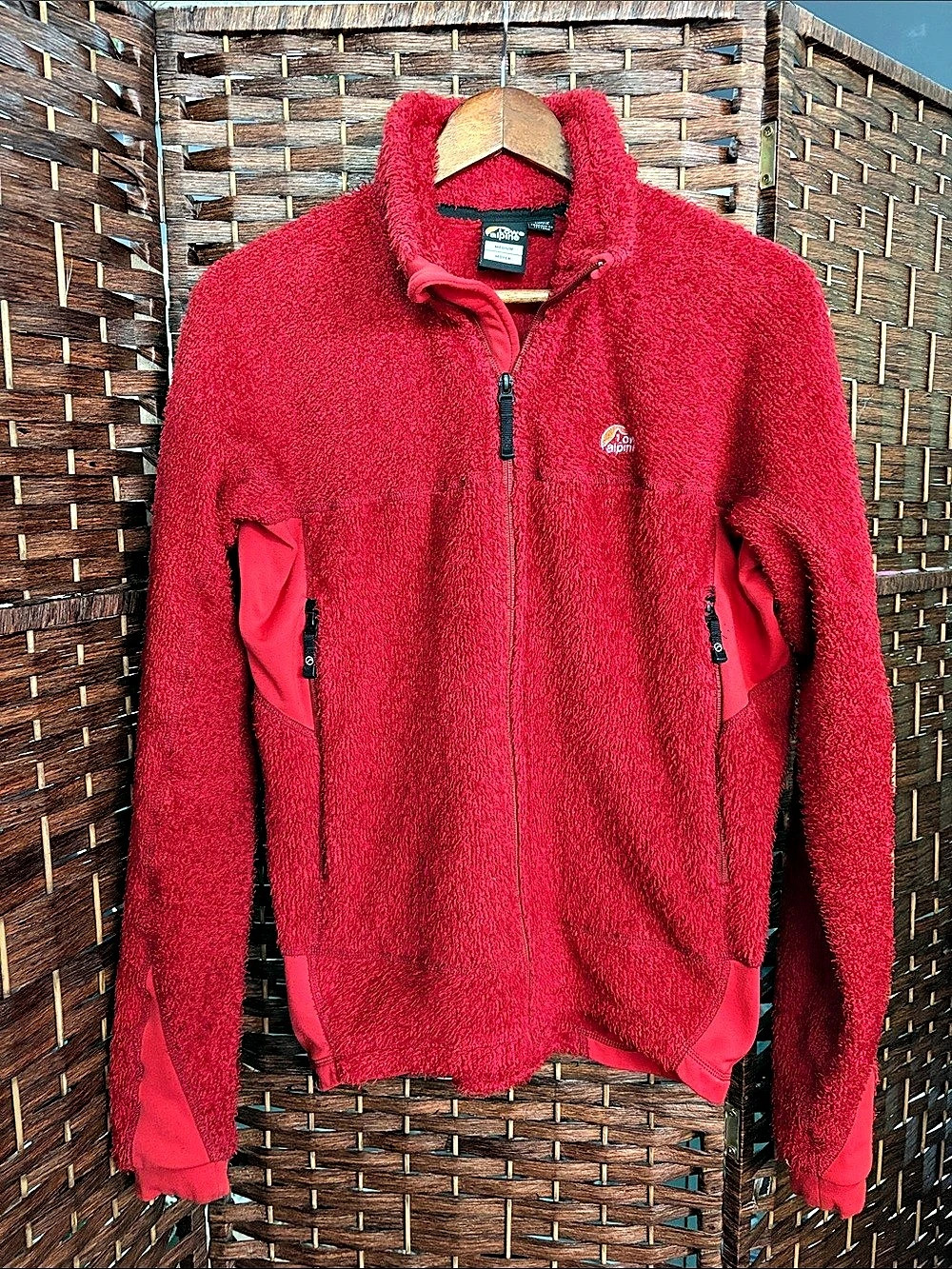 Lowe Alpine Red Fleece Performance Jacket Size Medium